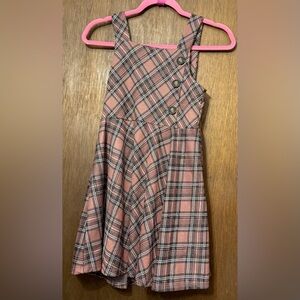 Knitworks Plaid Buttoned Kids Dress
